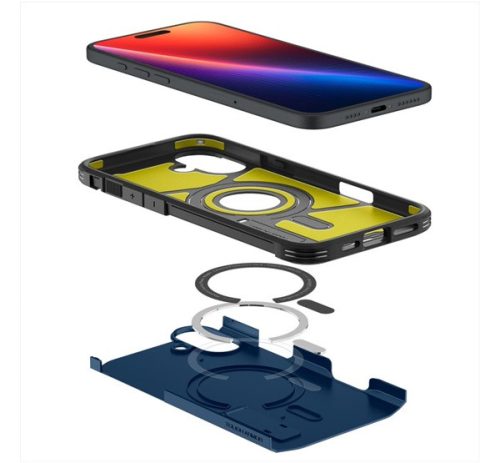 Spigen Tough Armor MagFit Apple iPhone 16 tok, MagSafe, kék