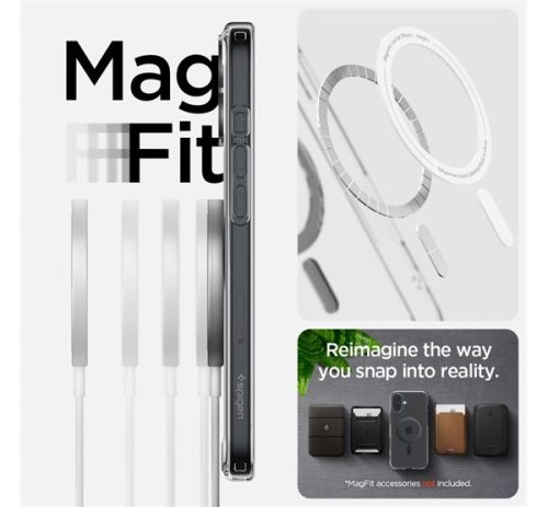Spigen Ultra Hybrid MagFit Apple iPhone 16 tok, MagSafe, Carbon Fiber, fekete