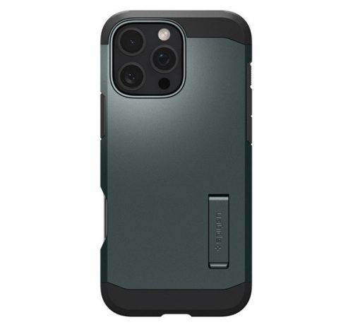 Spigen Tough Armor MagFit Apple iPhone 16 Pro tok, MagSafe, zöld