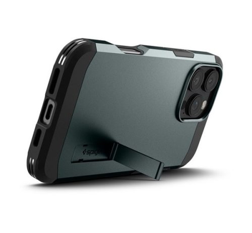 Spigen Tough Armor MagFit Apple iPhone 16 Pro tok, MagSafe, zöld