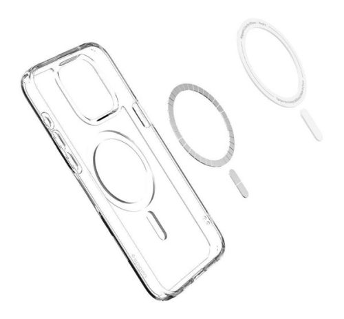 Spigen Ultra Hybrid MagFit Apple iPhone 16 Pro tok, MagSafe, Frost Clear, átlátszó