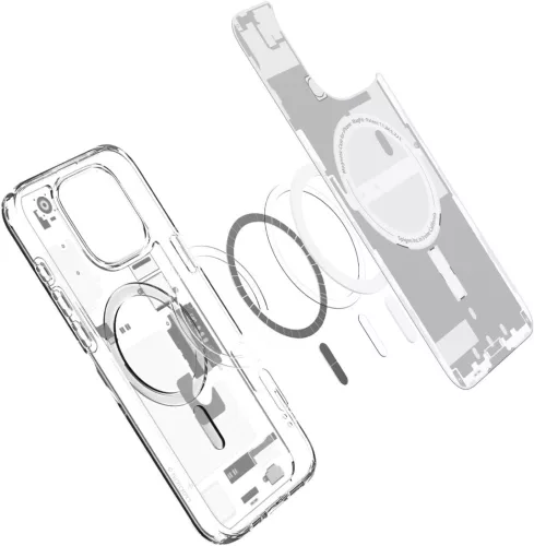 Spigen Ultra Hybrid MagFit Apple iPhone 16 Pro tok, MagSafe, Zero One, fehér