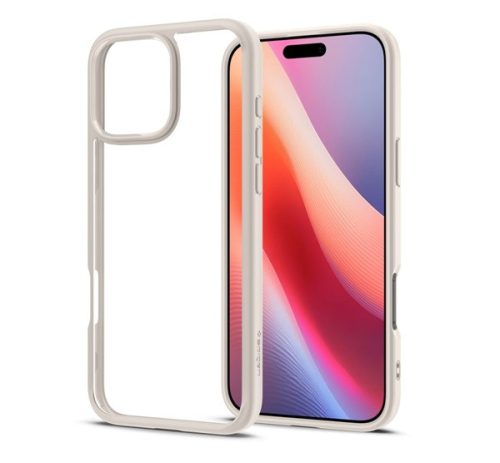 Spigen Ultra Hybrid Apple iPhone 16 Pro tok, Natural Titanium, átlátszó-bézs
