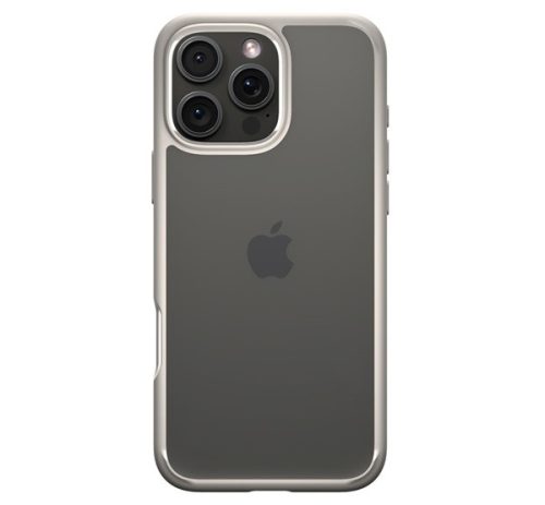 Spigen Ultra Hybrid Apple iPhone 16 Pro tok, Natural Titanium, átlátszó-bézs