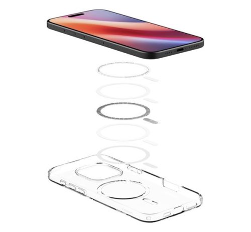 Spigen Liquid Crystal MagFit Apple iPhone 16 Pro Max tok, MagSafe, Crystal Clear, átlátszó