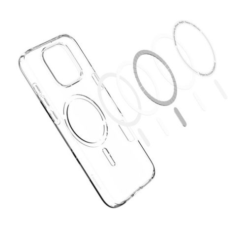 Spigen Liquid Crystal MagFit Apple iPhone 16 Pro Max tok, MagSafe, Crystal Clear, átlátszó