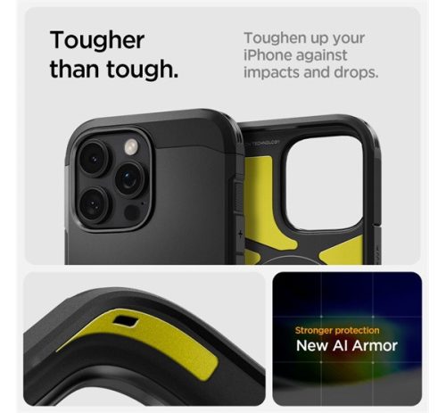 Spigen Tough Armor MagFit Apple iPhone 16 Pro Max tok, MagSafe, fekete
