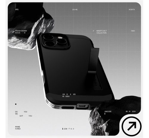 Spigen Tough Armor T MagFit Apple iPhone 16 Pro Max tok, MagSafe, fekete