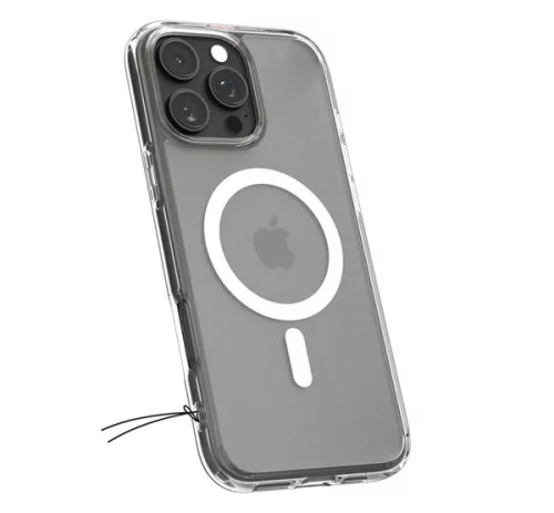 Spigen Ultra Hybrid MagFit Apple iPhone 16 Pro Max tok, MagSafe, Frost Clear tok, átlátszó
