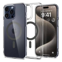   Spigen Ultra Hybrid MagFit Apple iPhone 16 Pro Max tok, MagSafe Grafit, szürke