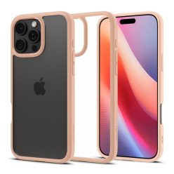   Spigen Ultra Hybrid iPhone 16 Pro tok, Rose Titanium, átlátszó-rozéarany