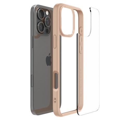 Spigen Ultra Hybrid Apple iPhone 16 Pro tok, Rose Titanium, átlátszó-rozéarany