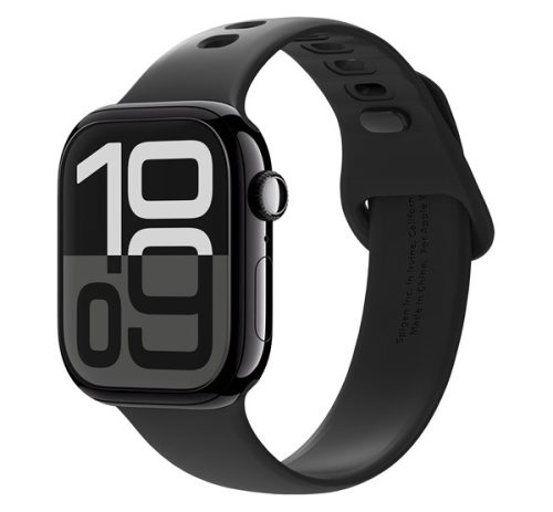 Spigen EliteShield EZ Fit Apple Watch 11 / Watch 10 46mm kijelzővédő fólia felhelyező kerettel (2db)