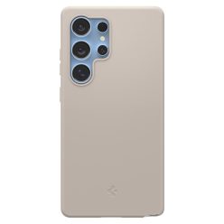  Spigen Silicone Fit MagFit Samsung Galaxy S25 Ultra tok, Natural Titanium, átlátszó