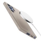 Spigen Silicone Fit MagFit Samsung Galaxy S25 Ultra tok, Natural Titanium, átlátszó