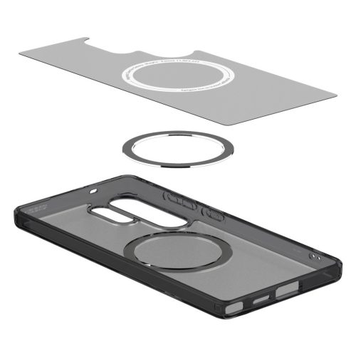 Spigen Ultra Hybrid MagFit Samsung Galaxy S25 Ultra tok, Frost Black, fekete