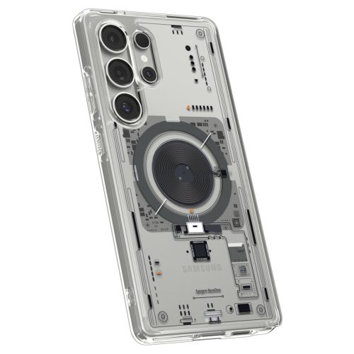 Spigen Ultra Hybrid MagFit Samsung Galaxy S25 Ultra tok, Neo One, átlátszó