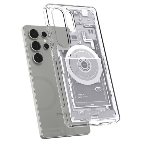Spigen Ultra Hybrid MagFit Samsung Galaxy S25 Ultra tok, Zero One, fehér