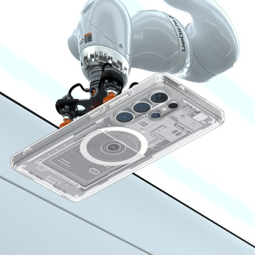 Spigen Ultra Hybrid MagFit Samsung Galaxy S25 Ultra tok, Zero One, fehér