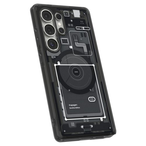 Spigen Ultra Hybrid MagFit Samsung Galaxy S25 Ultra tok, Zero One, fekete