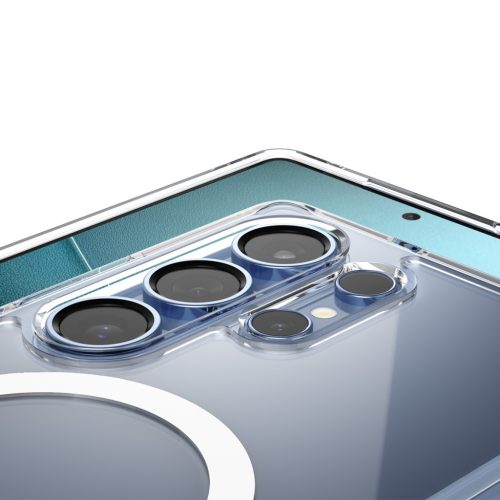 Spigen Ultra Hybrid MagFit Samsung Galaxy S25 Ultra tok, átlátszó-fehér