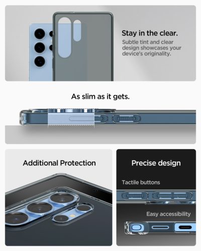 Spigen Liquid Crystal Samsung Galaxy S25 Ultra tok, Space Crystal, átlátszó