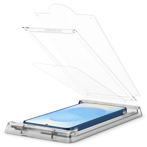Spigen EliteShield EZ Fit HD Samsung Galaxy S25+ kijelzővédő fólia felhelyező kerettel (1db)