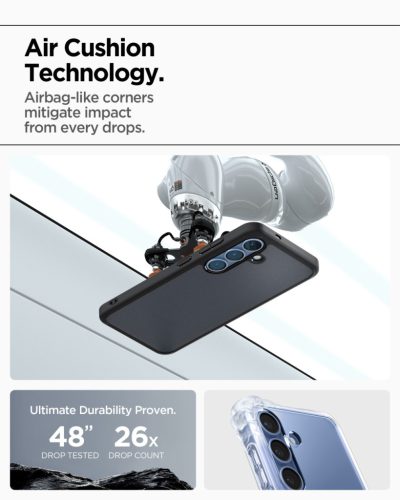 Spigen Ultra Hybrid Samsung Galaxy S25 tok, Frost Black, fekete