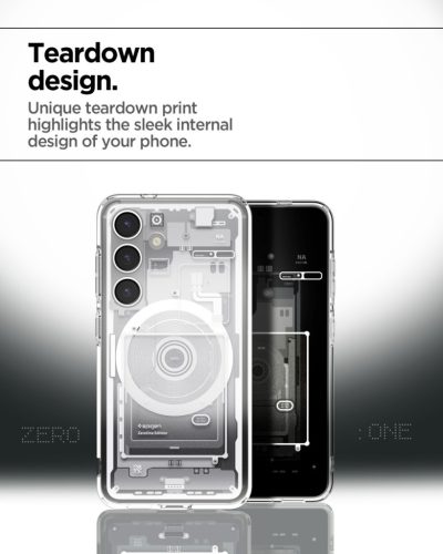 Spigen Ultra Hybrid MagFit Samsung Galaxy S25 tok, Zero One fehér