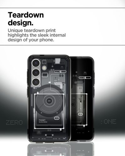 Spigen Ultra Hybrid MagFit Samsung Galaxy S25 tok, Zero One, fekete