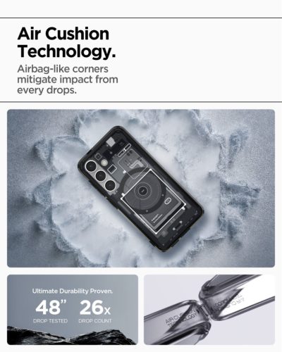 Spigen Ultra Hybrid MagFit Samsung Galaxy S25 tok, Zero One, fekete