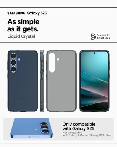 Spigen Liquid Crystal Samsung Galaxy S25 tok, Space Crystal, átlátszó