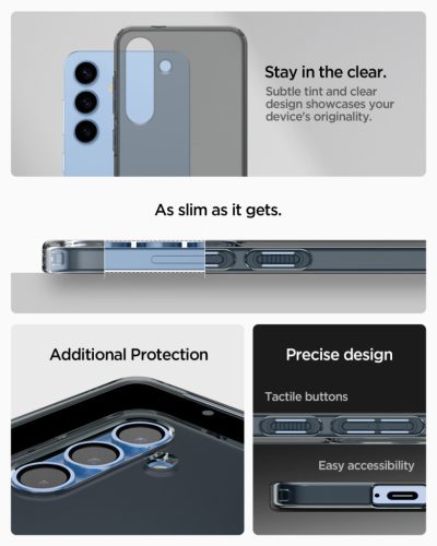 Spigen Liquid Crystal Samsung Galaxy S25 tok, Space Crystal, átlátszó