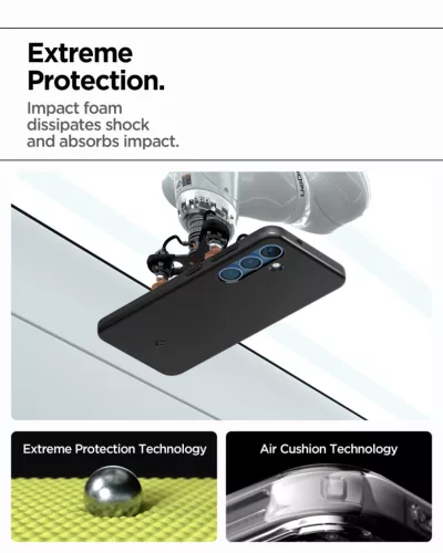 Spigen Thin Fit MagFit Samsung Galaxy S25 tok, Black, fekete