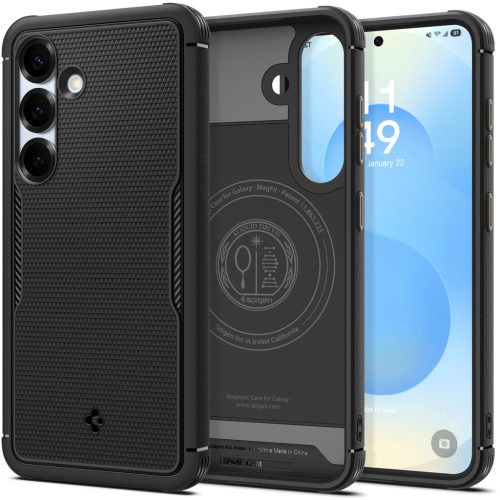 Spigen Core Armor MagFit Samsung Galaxy S25 tok, Matte Black, fekete