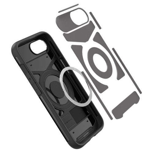 Spigen Slim Armor MagFit Apple iPhone 16e tok, MagSafe, fekete
