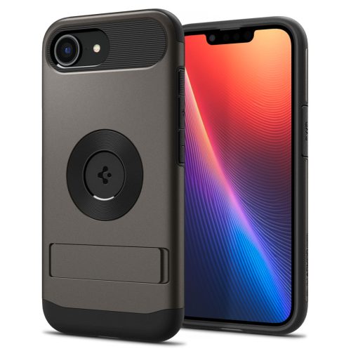 Spigen Slim Armor MagFit Apple iPhone 16e MagSafe tok, Gunmetal, szürke