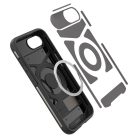 Spigen Slim Armor MagFit Apple iPhone 16e MagSafe tok, Gunmetal, szürke