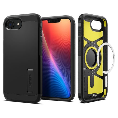 Spigen Tough Armor MagFit Apple iPhone 16e tok, MagSafe, fekete