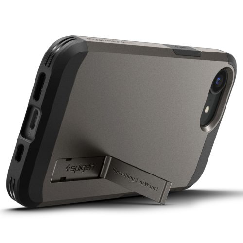 Spigen Tough Armor MagFit Apple iPhone 16e tok, MagSafe, Gunmetal, szürke
