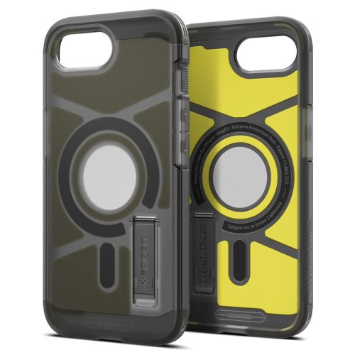 Spigen Tough Armor MagFit Apple iPhone 16e tok, MagSafe, Frost Black, fekete