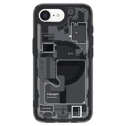   Spigen Ultra Hybrid MagFit Apple iPhone 16e MagSafe tok, Zero One, fekete
