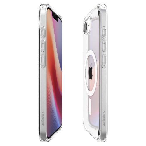 Spigen Ultra Hybrid MagFit Apple iPhone 16e tok, MagSafe, Clear White, átlátszó-fehér