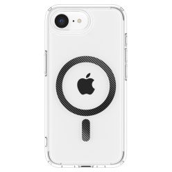   Spigen Ultra Hybrid MagFit Apple iPhone 16e tok, MagSafe, Carbon Fiber,  átlátszó-fekete