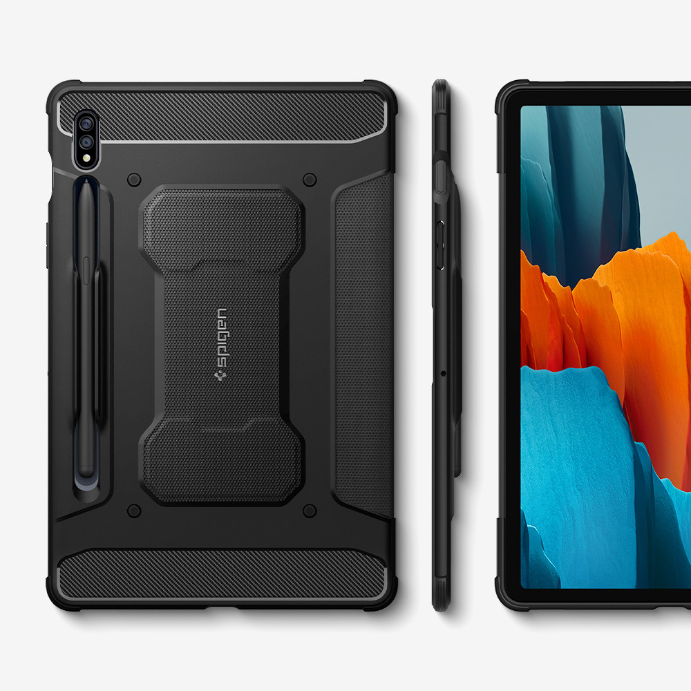 Spigen Rugged Armor ?Pro? Galaxy Tab S7 11,0 T870 / T875 fekete telefontok