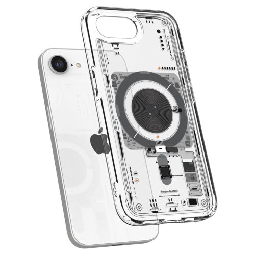 Spigen Ultra Hybrid MagFit Apple iPhone 16e tok, Neo One MagSafe, átlátszó