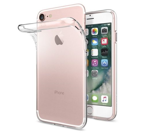 Spigen Liquid Crystal Apple iPhone SE 2022 / 2020 / 8 / 7 tok, Crystal Clear, átlátszó