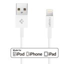 Spigen Essential C10LS Apple iPhone USB / Lightning töltő- és adatkábel, fehér, MFI