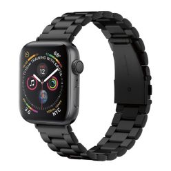Spigen Modern Fit Apple Watch 45/44/42mm fém szíj, fekete