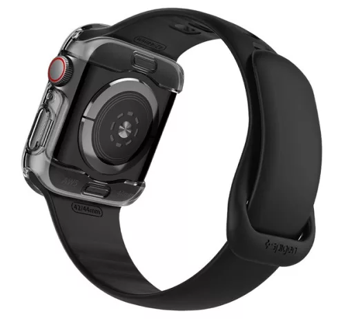 Spigen Ultra Hybrid Apple Watch S4 / S5 / S6 / SE 44mm tok, Crystal Clear, átlátszó